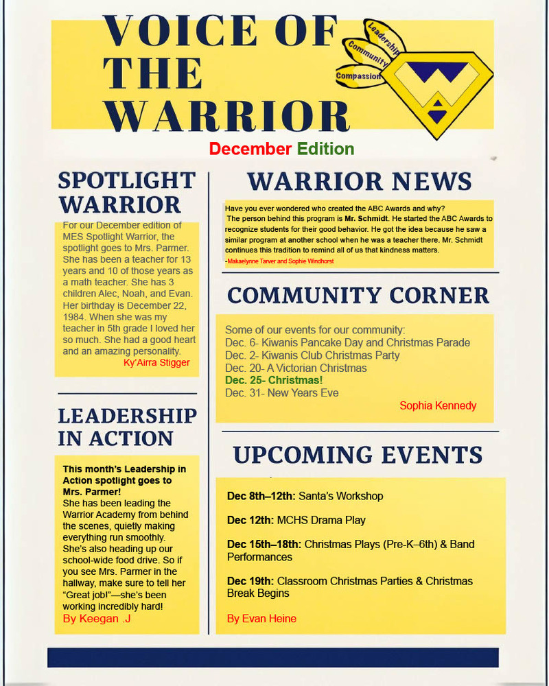 December Voice of the Warrior