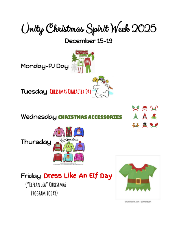 Unity Christmas Spirit Week