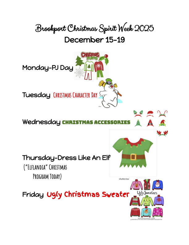 Brookport Christmas Spirit Week