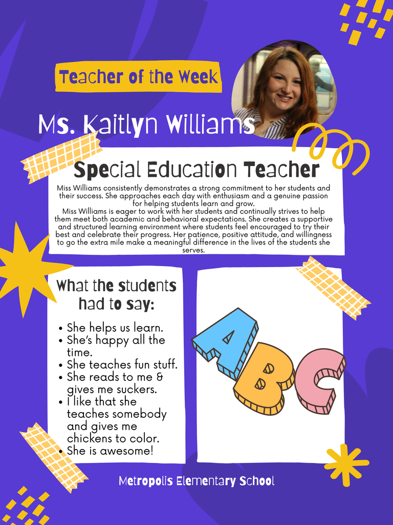 Teacher of the Week