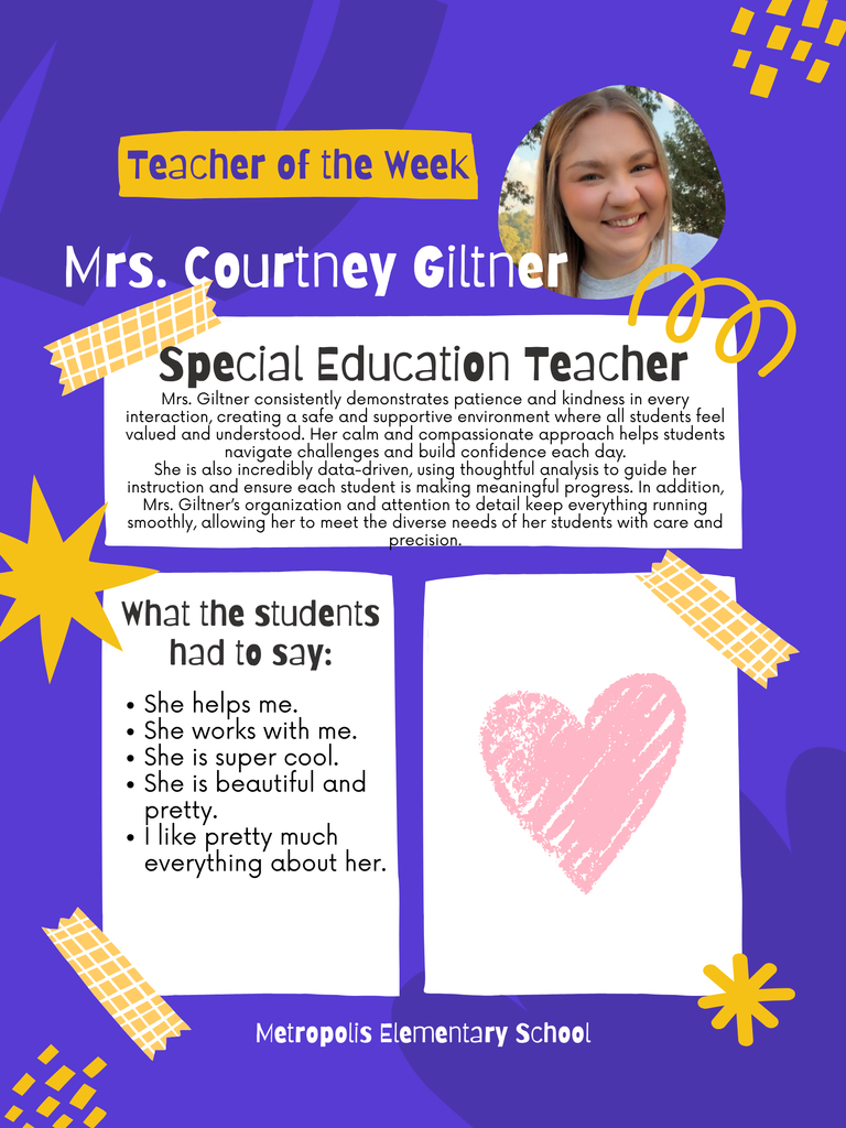 Teacher of the Week