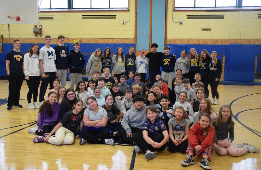 MHS PE Leaders students visit Birch Lane to lead with their PE activities