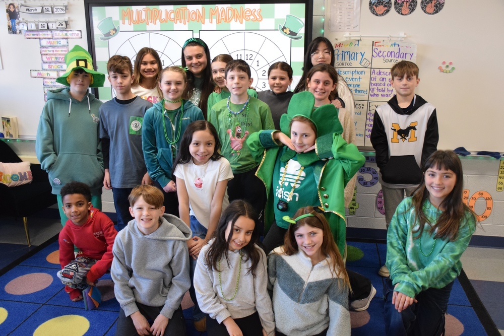 Fairfield students celebrating St Patrick's Day