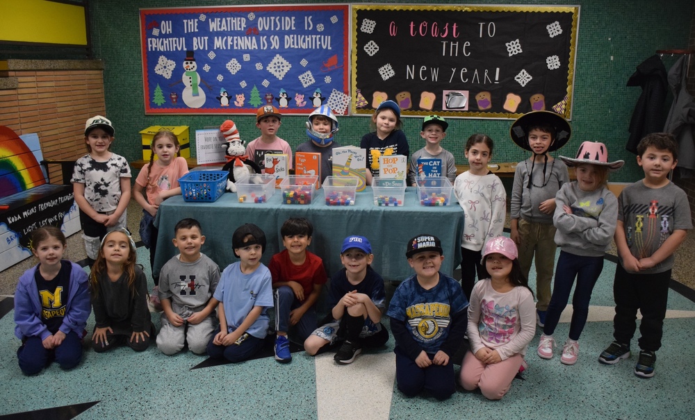 McKenna students participating in read across america 