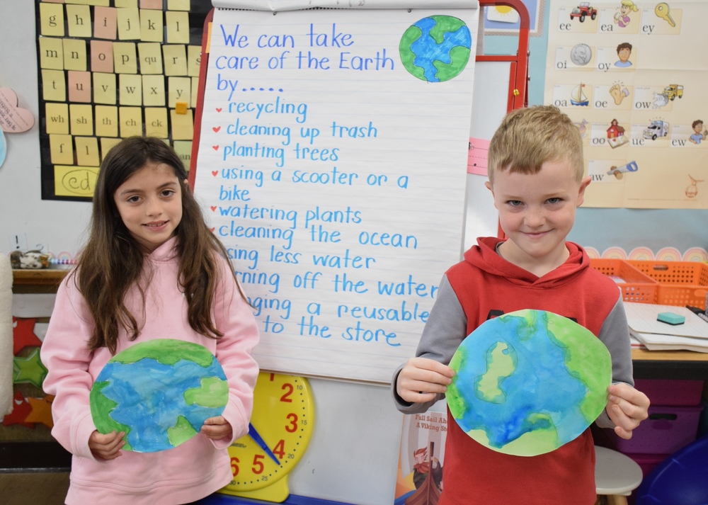 Students celebrating Earth Day