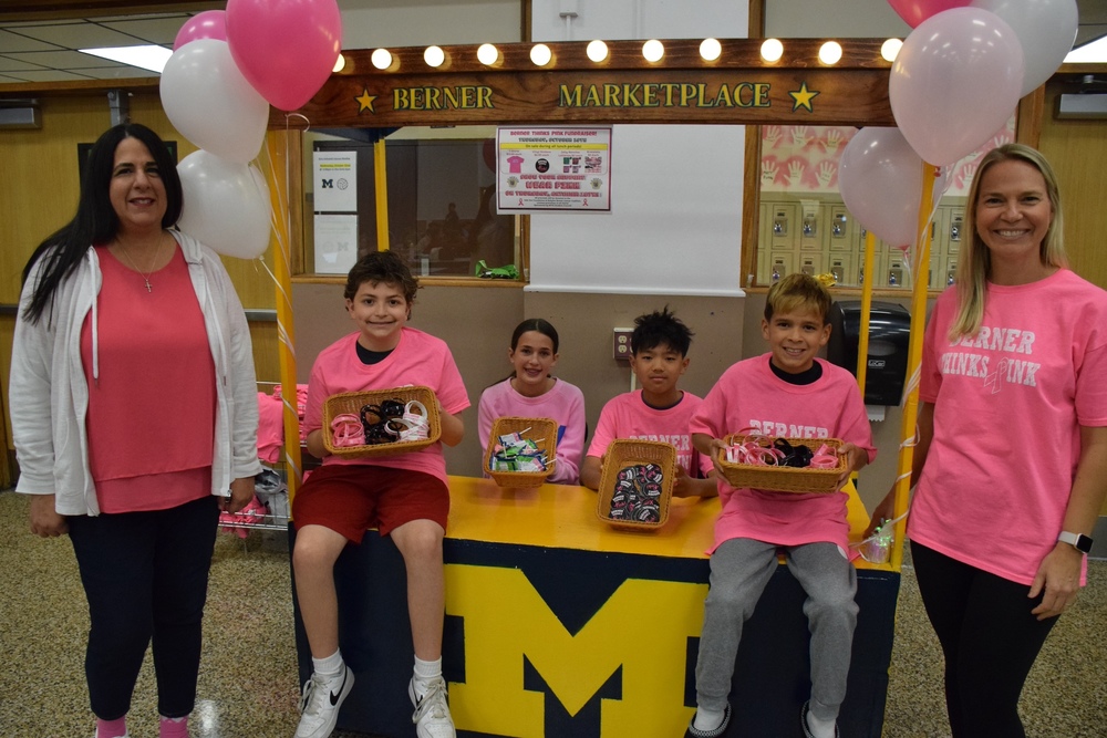 Berner students participating in fundraiser for Breat Cancer awareness month