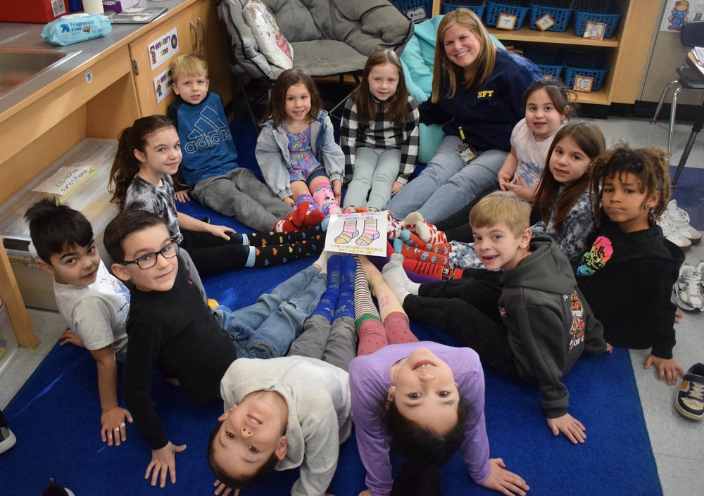 Students celebrate inclusion with rock your socks off district -wide event