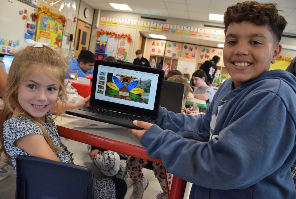 birch lane stect buddies working together on a project