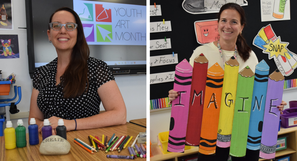 MSD Art Teachers Patti Krakoff from East Lake and Marissa Sondo from Unqua were both selected for prestigious awards
