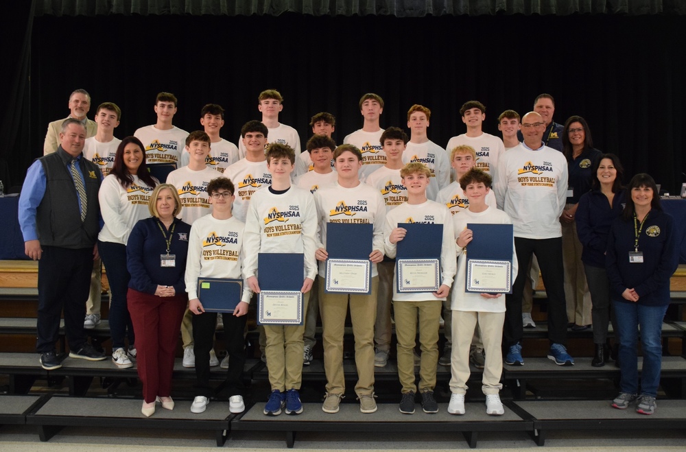 boys volleyball fall champions