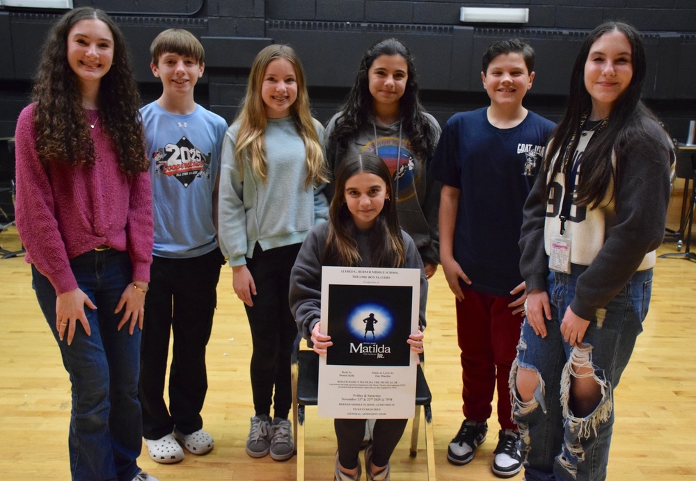 Some cast members of the Berner musical, Matilda