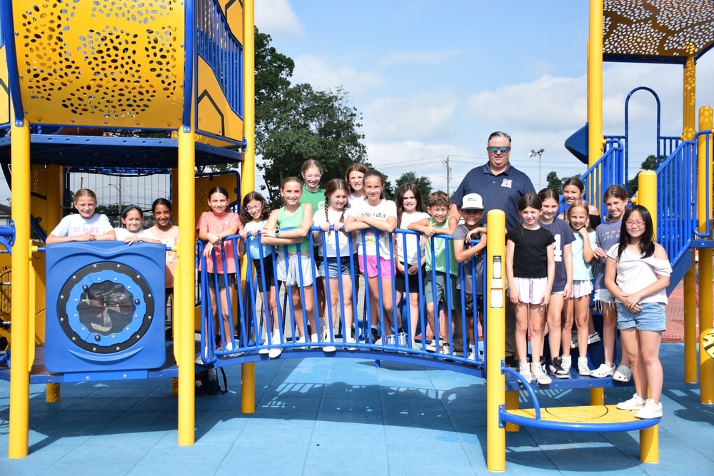 Dr. Brennan with Summer Recreation Campers