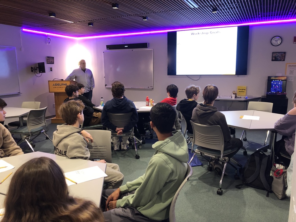 Computer Science Students Brush Up on AI at a recent visit to Adelphi University