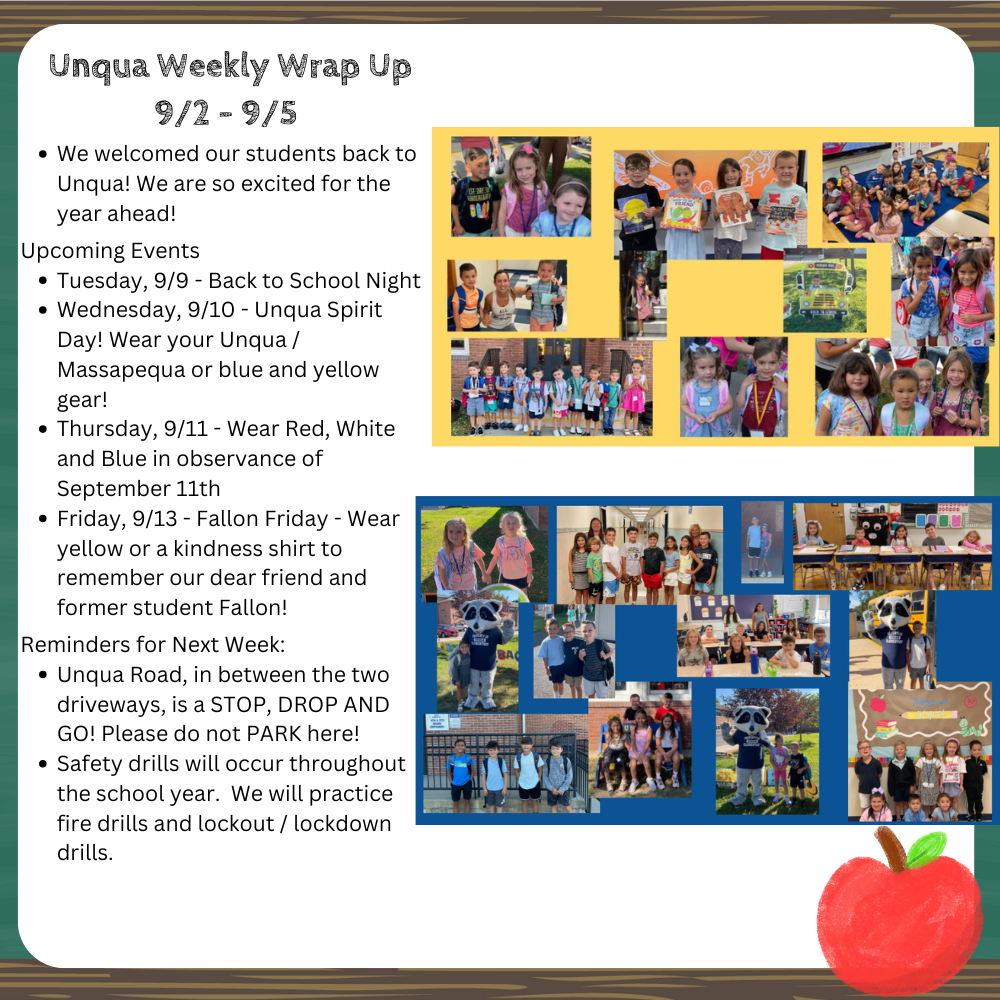 UQE  - Weekly Wrap Up & Family Connect Night