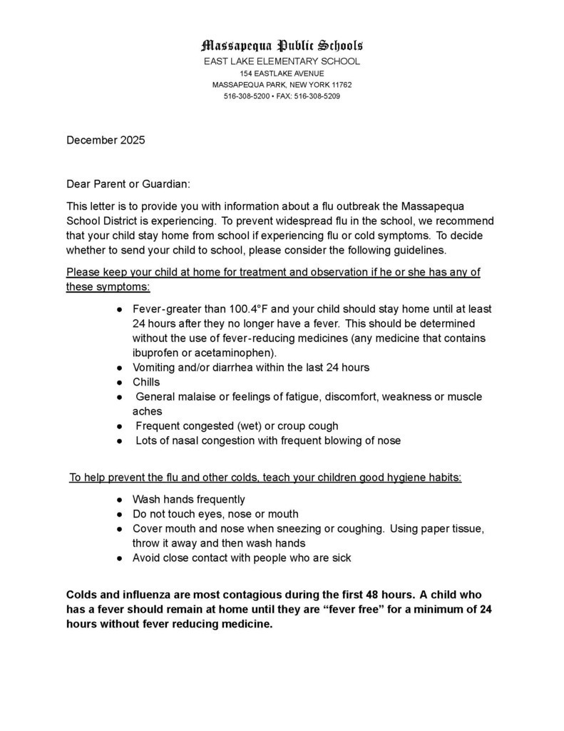 Important Health Notice: Flu Outbreak Information