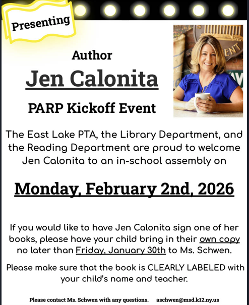 East Lake's PARP Kickoff Author Visit