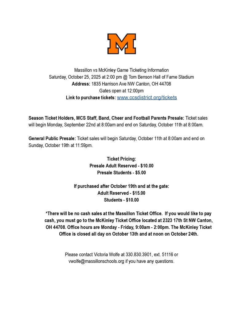 ticket information