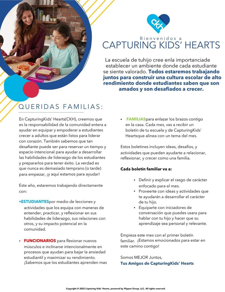 Capturing Kids Hearts Newsletter (Spanish)
