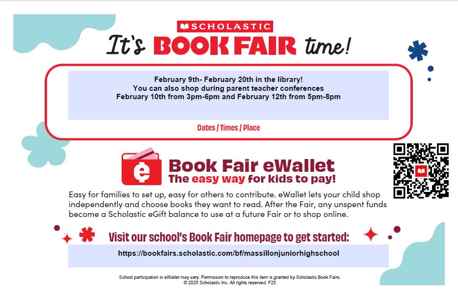 Massillon Middle School Scholastic Book Fair
