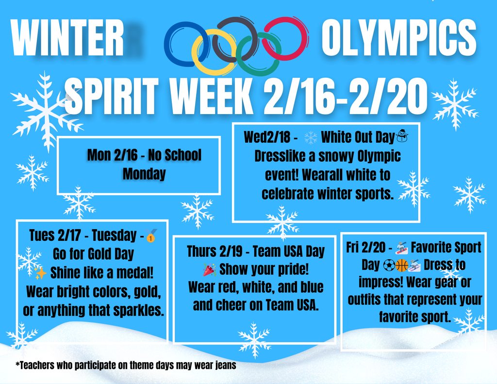 Winter Olympics Spirit Week