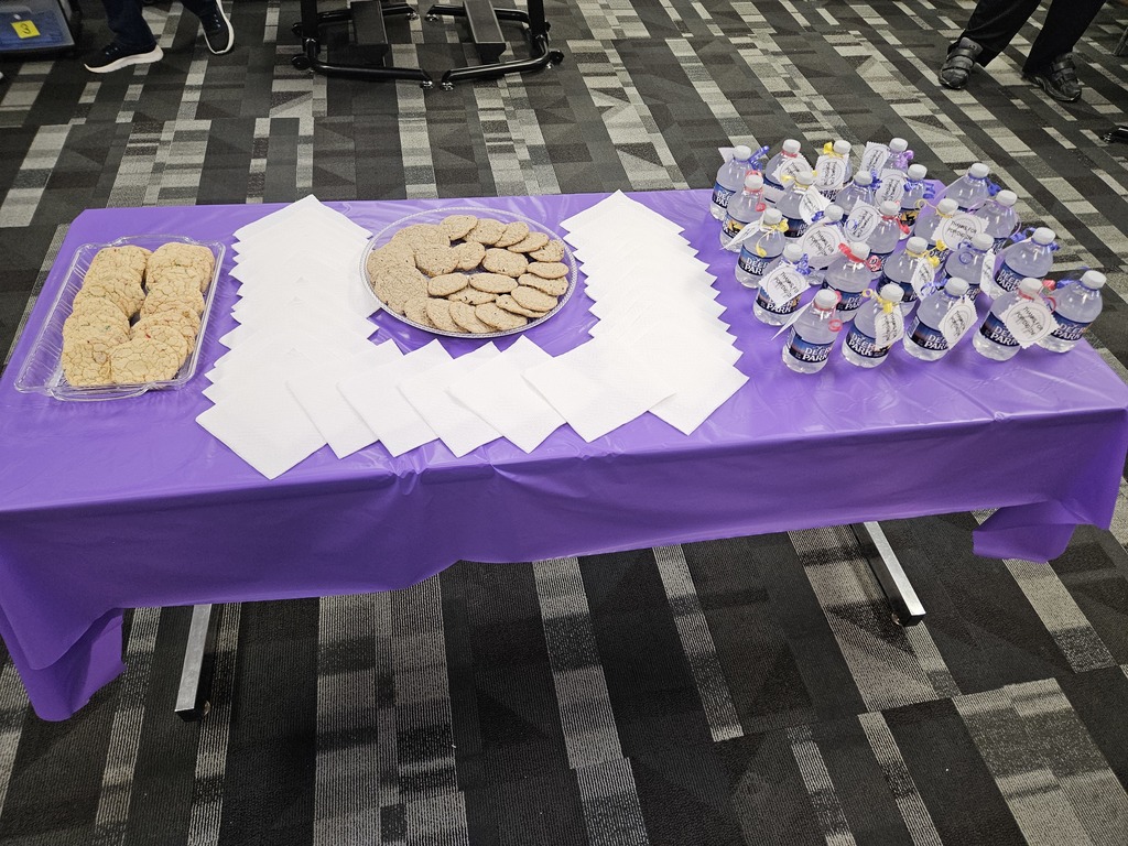 cookies and water