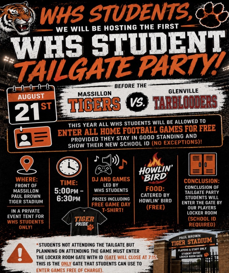 WHS student tailgate