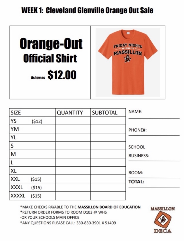 Orange out shirts