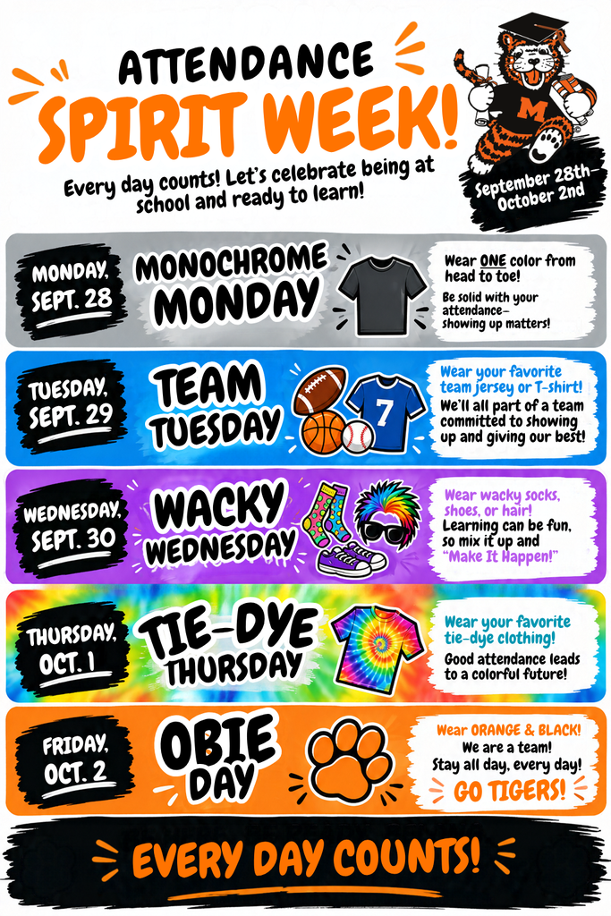 attendance spirit week