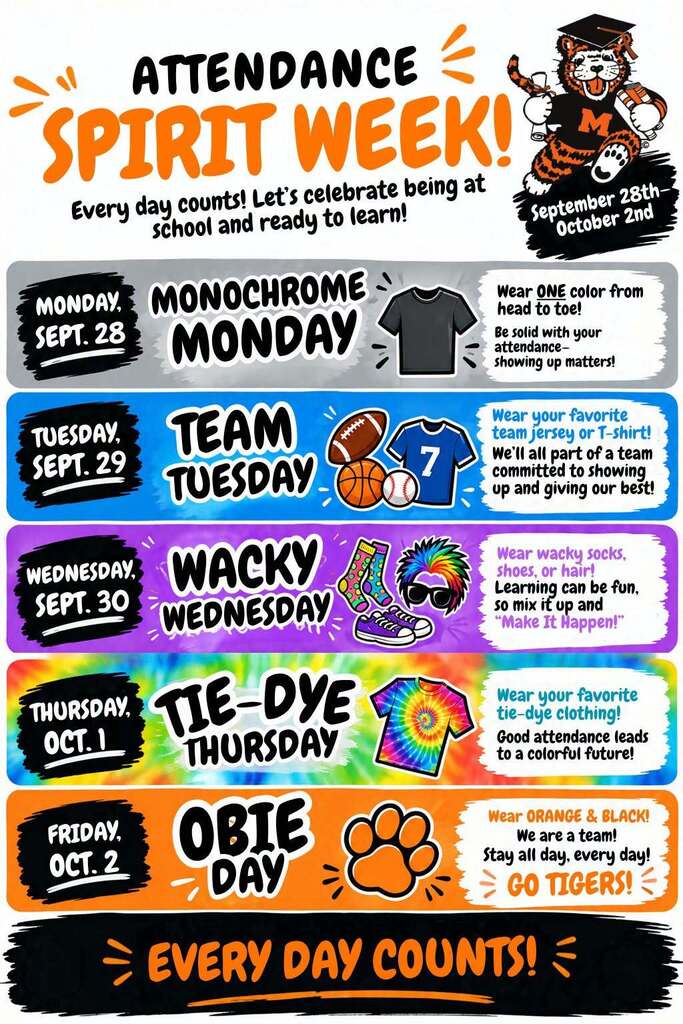 attendance spirit week