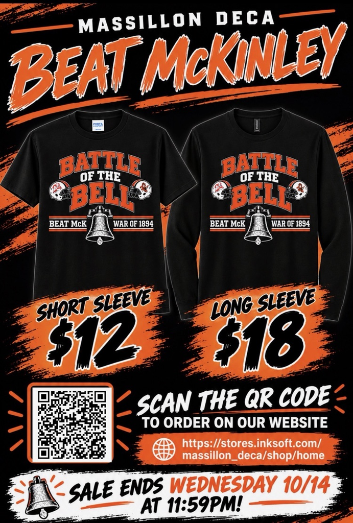 Massillon DECA Beat McKinley shirts