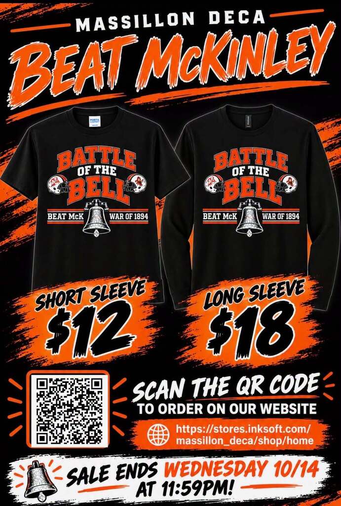 Massillon DECA Beat McKinley Shirt Orders