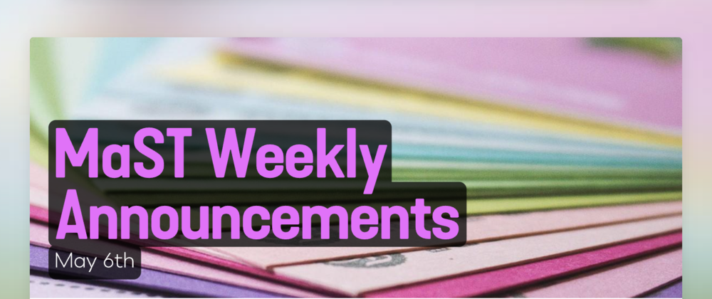 Announcements - May 6th