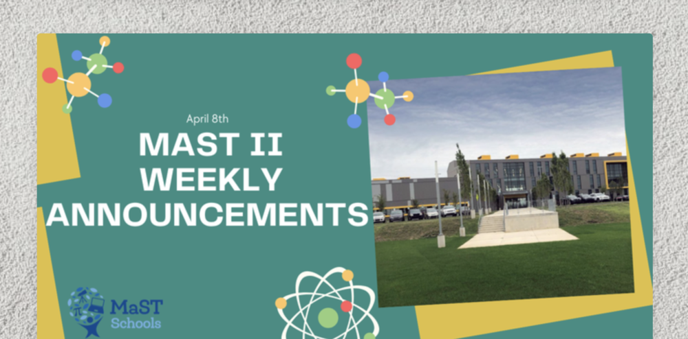 Announcements - April 8th