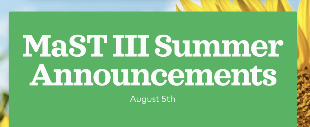 Announcements - August 5th