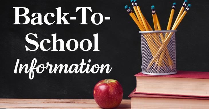 back to school info