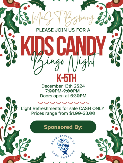 kid bingo flyer