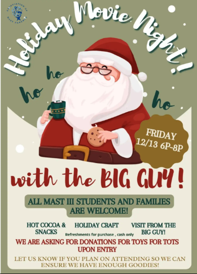 holiday movie flyer