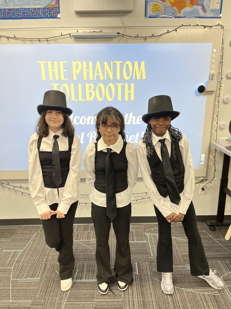 To celebrate finishing our novel study of The Phantom Tollbooth, our fifth graders threw their very own Royal Banquet—just like in the story! 👑📚 Students dressed up as the book’s unique characters, enjoyed the movie, and snacked on some clever wordplay treats. It was a day full of creativity, laughter, and fun!✨💙