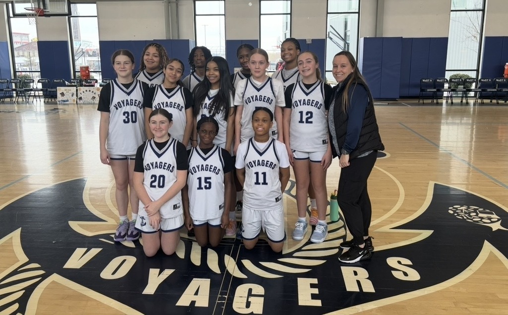 8th grade celebration for the Varsity Middle School girls basketball team! Great day for a win ladies! Congratulations 🏀