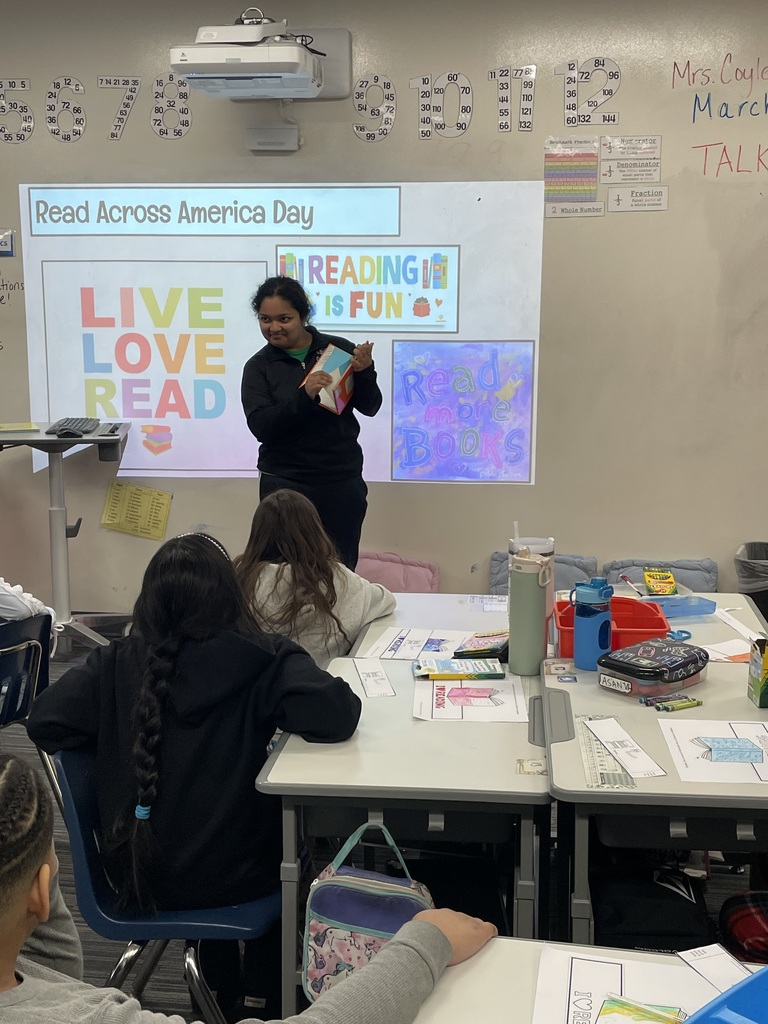 To celebrate National Read Across America day, some of our high school NHS students volunteered to be guest readers in our 3rd grade classrooms!