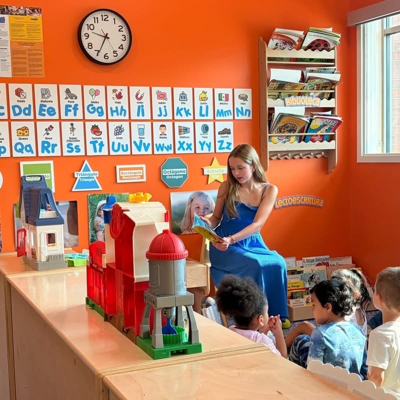 MSA Student Lydia Reading to Kids