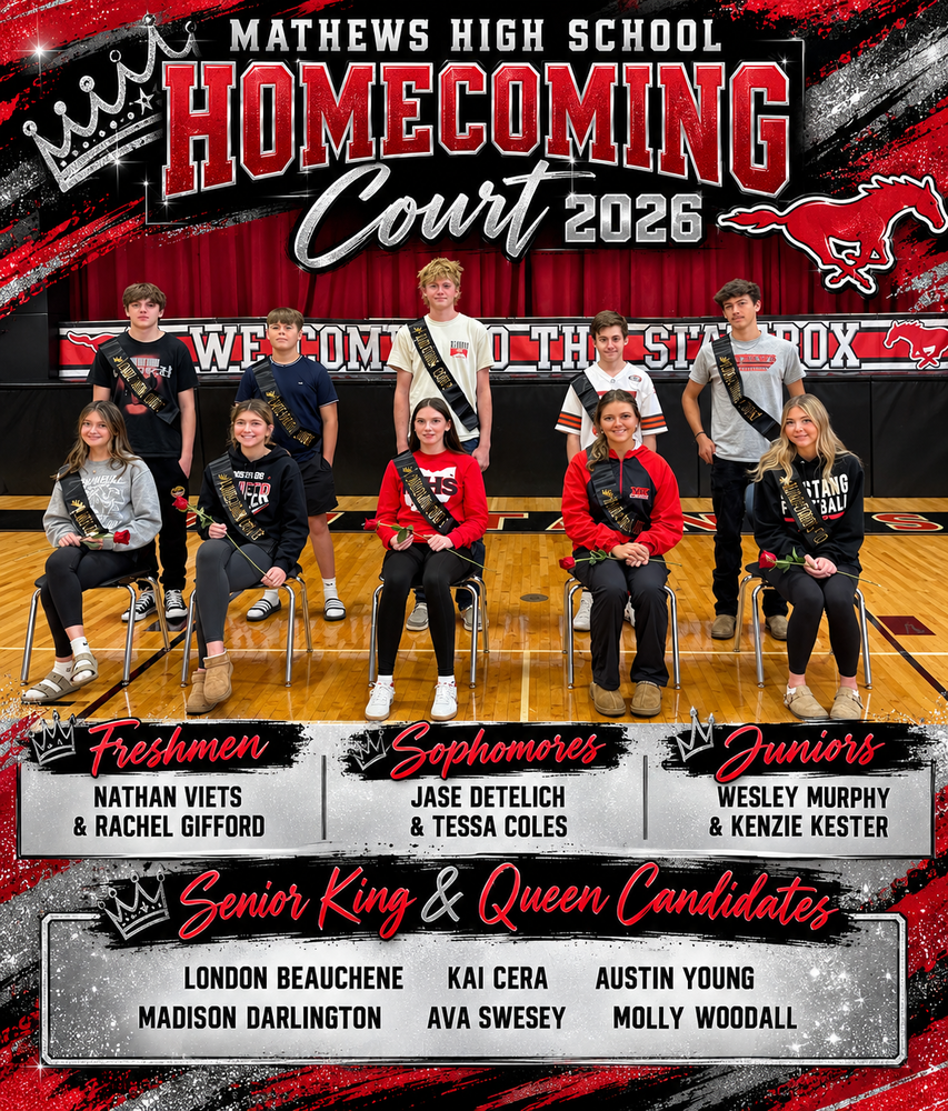 Homecoming Court Announcment