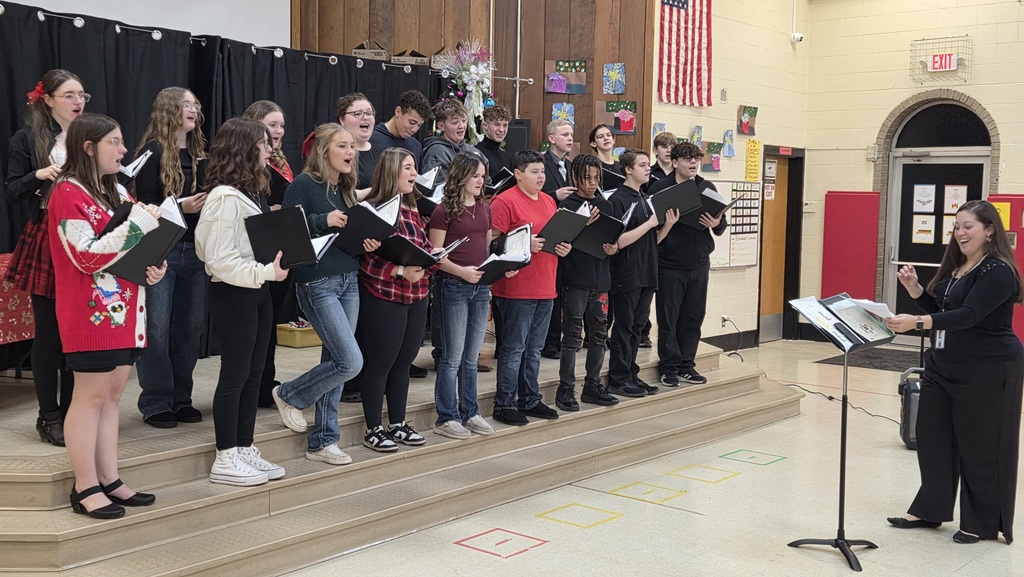 Our Mathews High School choir students shared their talents and hearts by performing at Warren Nursing and Rehab and Mathews Elementary School. 💙🎵