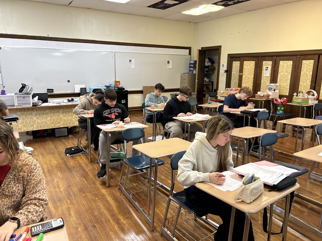 Students exchanging Valentine boxes