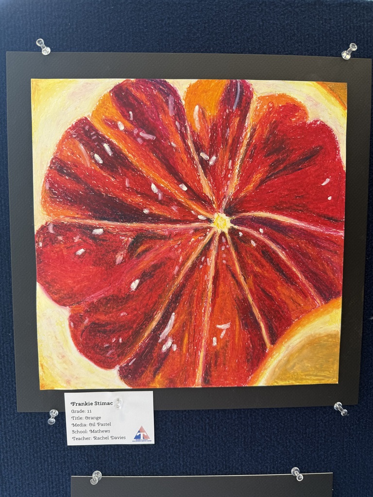 Student artwork displayed at museum