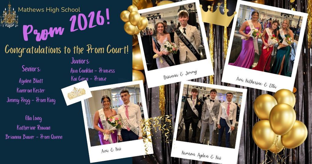 MHS Prom Court, Queen & King and Prince & Princess
