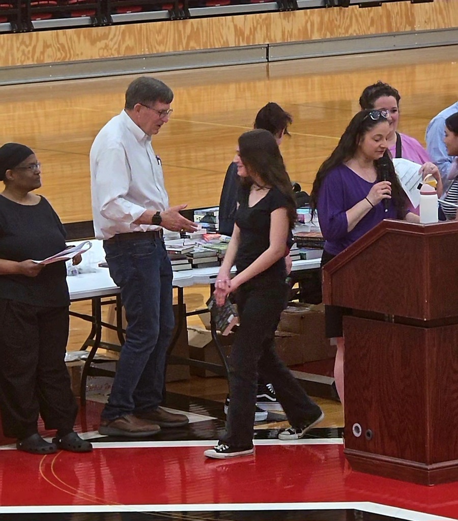 A group of Mathews Local Schools students attend the 48th Annual English Festival at Youngstown State University, where they participated in writing workshops, met authors, competed in literature trivia, and connected with students from other schools.