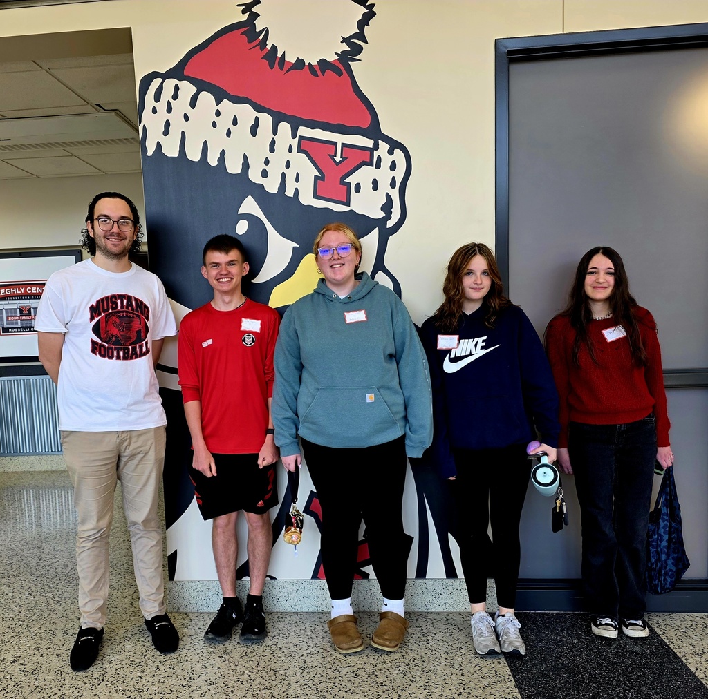 A group of Mathews Local Schools students attend the 48th Annual English Festival at Youngstown State University, where they participated in writing workshops, met authors, competed in literature trivia, and connected with students from other schools.