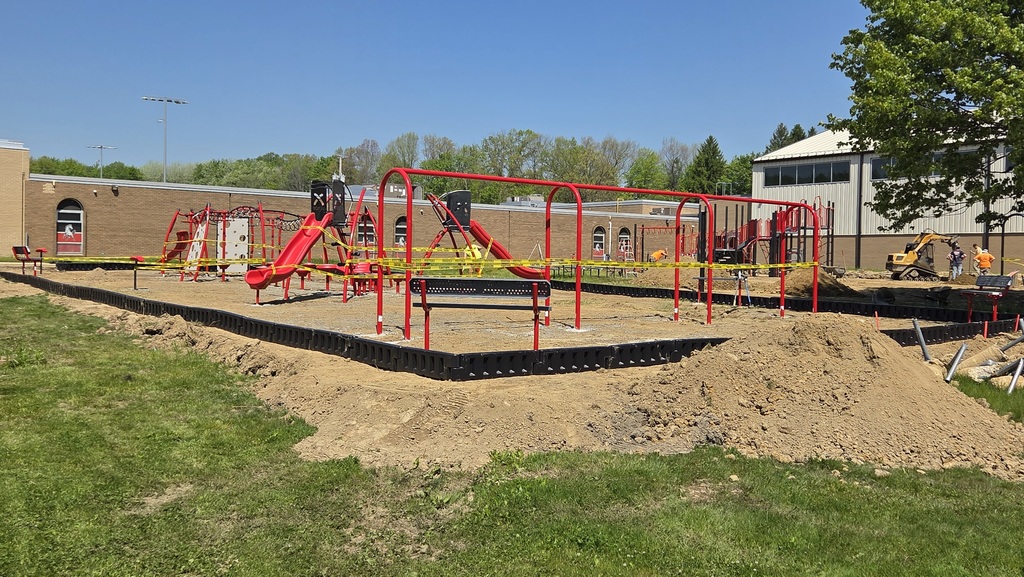 Playground Progress Taking Shape at Mathews Elementary