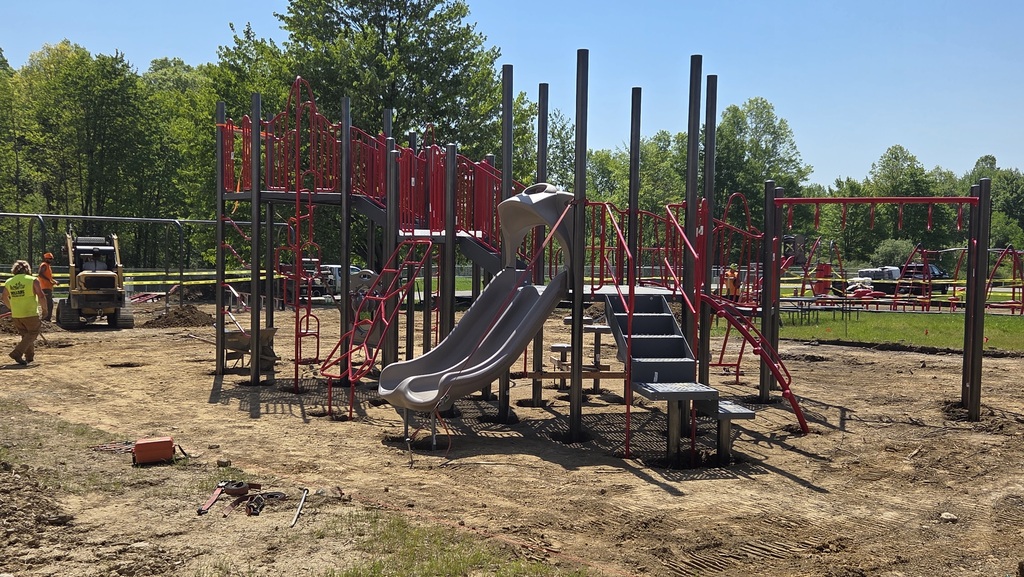 Playground Progress Taking Shape at Mathews Elementary